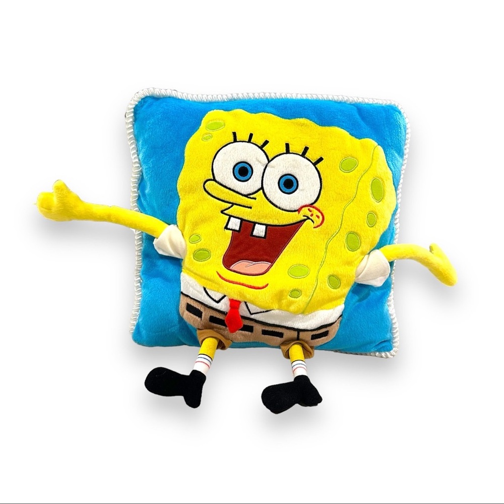 Vintage SpongeBob Squarepants Pillow3D Plush  2001 Viacom with Arms & Legs